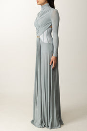 Elisabetta Franchi Abito Red Carpet In Jersey Lurex ABR1256E2 STARLIGHT