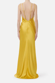 Elisabetta Franchi Abito Red Carpet In Raso ABR3362E2 SUN