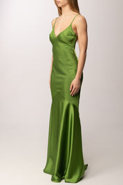 Elisabetta Franchi Abito Red Carpet In Raso ABR3462E2 ALOE
