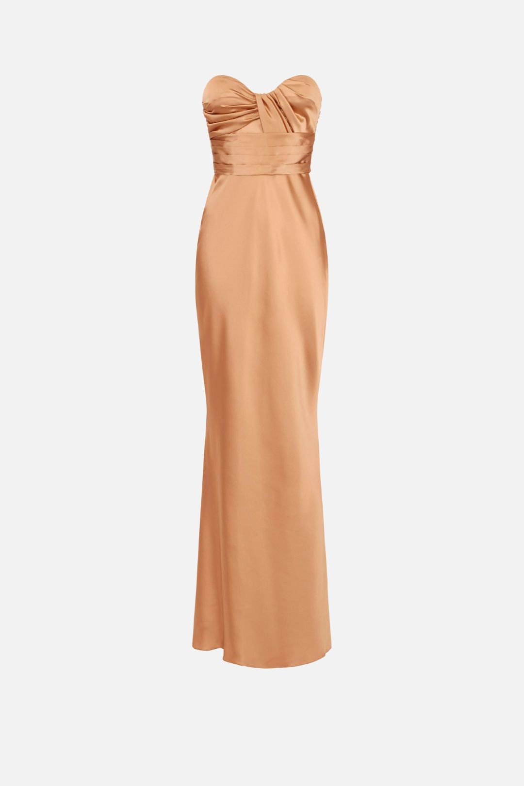 Elisabetta Franchi Abito Red Carpet In Raso con Drappeggi ABR1267E2 SUEDE