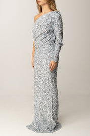 Elisabetta Franchi Abito Red Carpet Monospalla Full Paillettes ABR3457E2 STARLIGHT