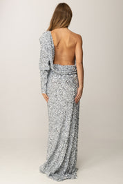 Elisabetta Franchi Abito Red Carpet Monospalla Full Paillettes ABR3457E2 STARLIGHT