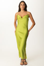 Khloe Femme Abito Sottoveste con Spacco IGUANA