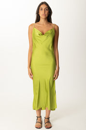 Khloe Femme Abito Sottoveste con Spacco IGUANA