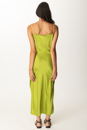 Khloe Femme Abito Sottoveste con Spacco IGUANA