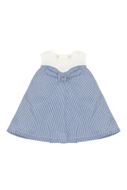 Elisabetta Franchi Bambina Abito Svasato a Righe con Dettaglio Fiocco ENAB0750TF002.D665
