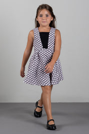 Elisabetta Franchi Bambina Abito Svasato con Logo All-over EFAB6920GA039.D596