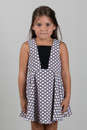 Elisabetta Franchi Bambina Abito Svasato con Logo All-over EFAB6920GA039.D596
