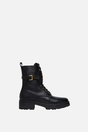 Elisabetta Franchi Bambina Anfibi con Fibbia e Logo F4A5-E0719-1251999- NERO