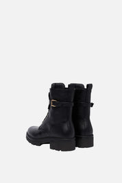 Elisabetta Franchi Bambina Anfibi con Fibbia e Logo F4A5-E0719-1251999- NERO