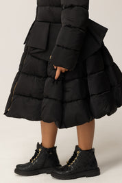 Elisabetta Franchi Bambina Anfibi Trapuntati con Occhielli Dorati F1A5-E0379-1849930- BLACK