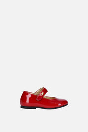 Elisabetta Franchi Bambina Ballerine In Pelle Verniciata con Logo F1A3-E0617-0286R015 RED PASSIO