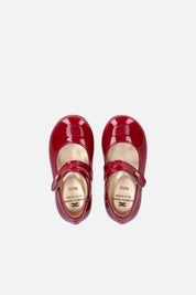 Elisabetta Franchi Bambina Ballerine In Pelle Verniciata con Logo F1A3-E0617-0286R015 RED PASSIO