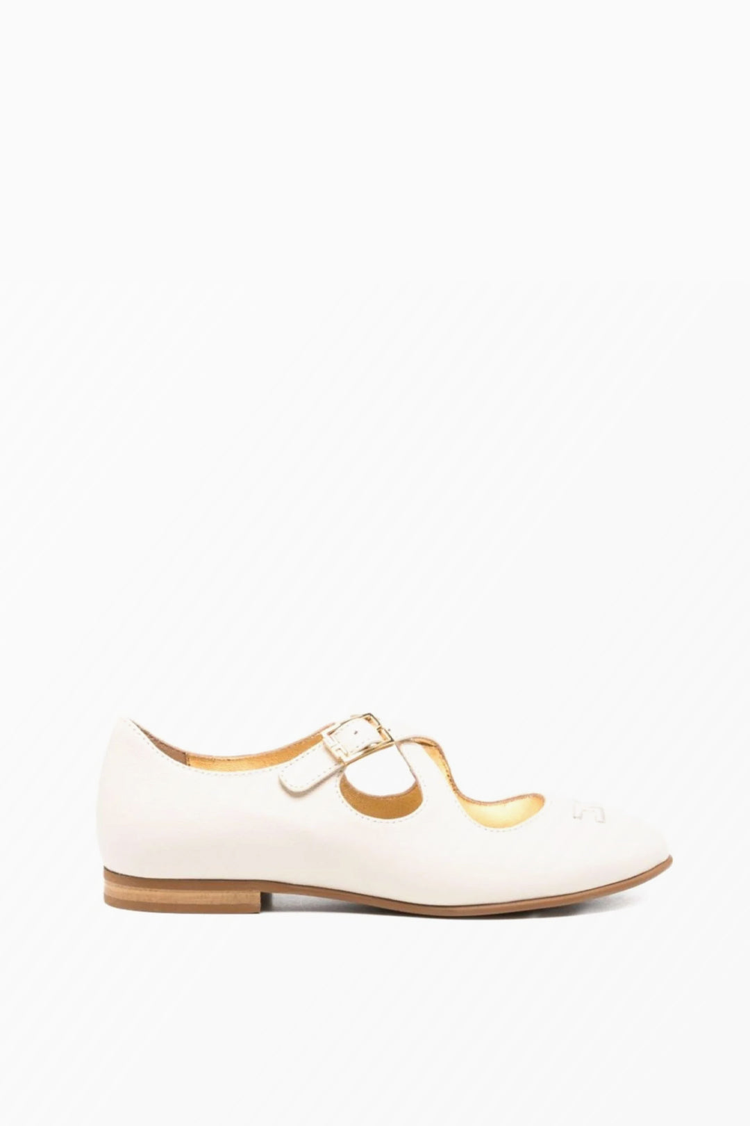 Elisabetta Franchi Bambina Ballerine Mary Jane con Cinturino e Logo F4A3-E0478-1733698- BUTTER