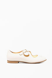 Elisabetta Franchi Bambina Ballerine Mary Jane con Cinturino e Logo F4A3-E0478-1733698- BUTTER