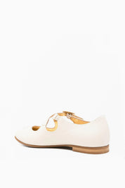 Elisabetta Franchi Bambina Ballerine Mary Jane con Cinturino e Logo F4A3-E0478-1733698- BUTTER