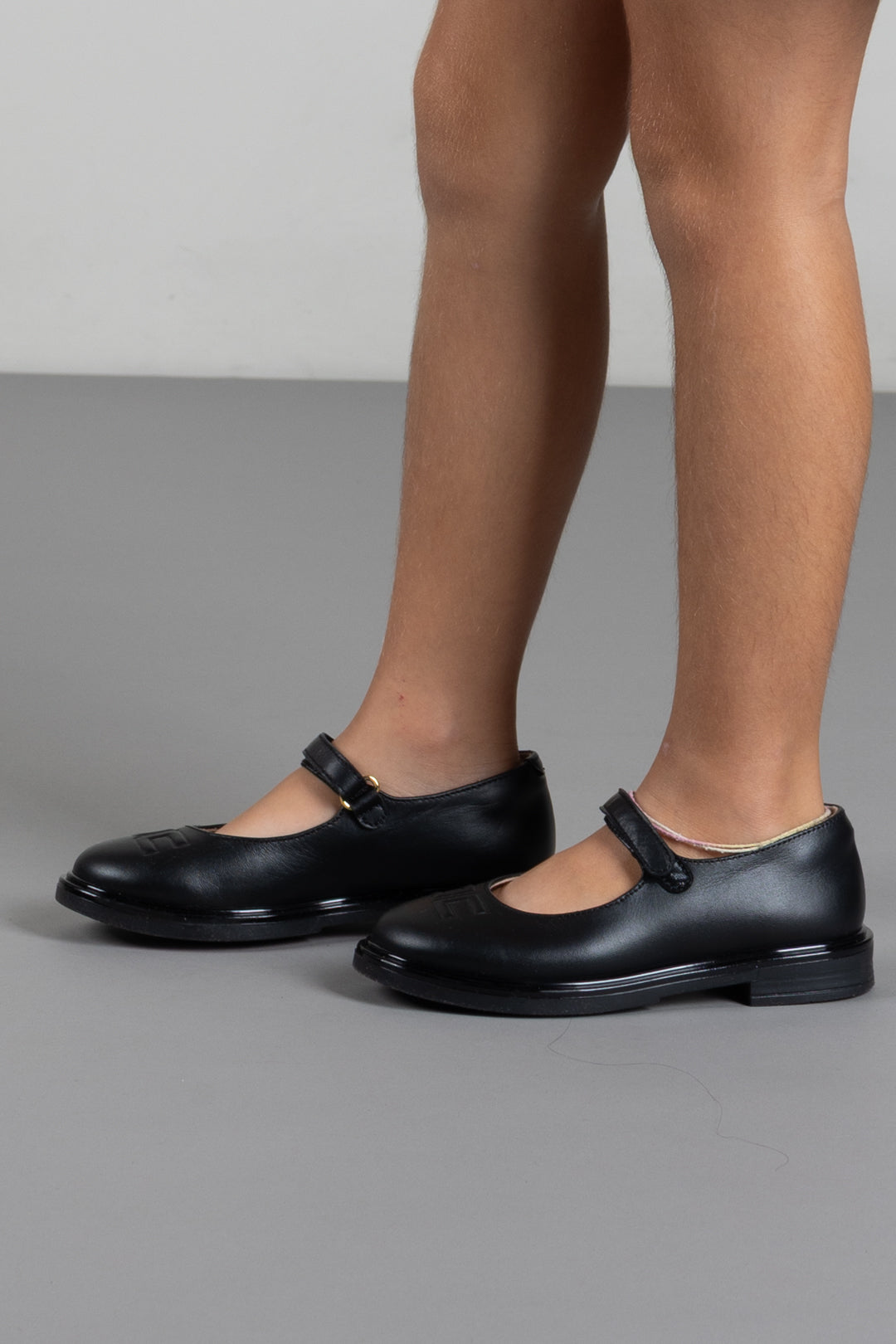 Elisabetta Franchi Bambina Ballerine Mary Jane In Pelle F1A3-E0621-1201999- NERO