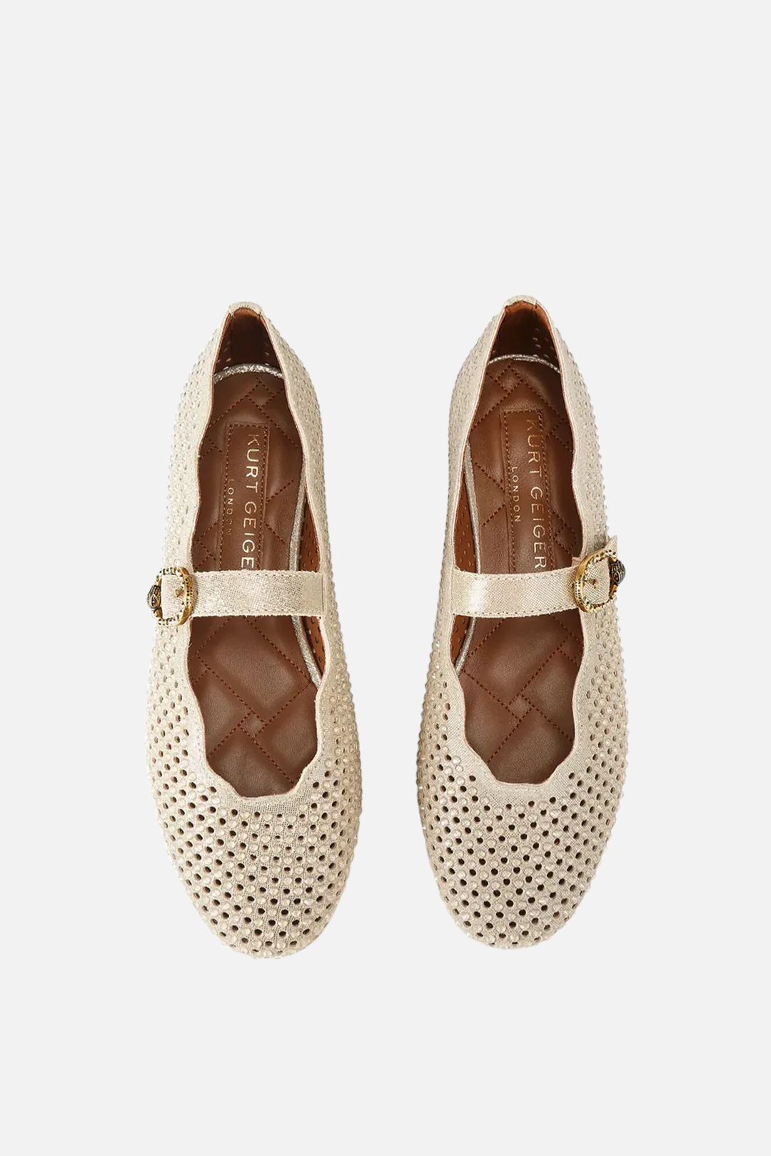 Kurt Geiger Ballerine Myfair con Smerlature 5596461209 GOLD