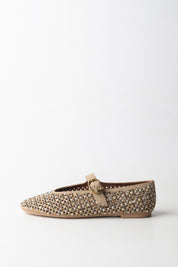 Kurt Geiger Ballerine Myfair Crystal con Strass 2656339209 BROWN/OTH