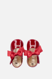 Elisabetta Franchi Bambina Ballerine Vernice con Fiocco In Raso F0A3-E0610-1855R015 RED PASSIO