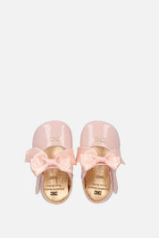 Elisabetta Franchi Bambina Ballerine Vernice con Fiocco In Raso F0A3-E0610-1855R016 ROSA MARSH