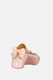 Elisabetta Franchi Bambina Ballerine Vernice con Fiocco In Raso F0A3-E0610-1855R016 ROSA MARSH
