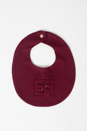 Elisabetta Franchi Bambina  Bavetta In Felpa con Logo Ef Ricamato ENBA0630FF002 CHERRY