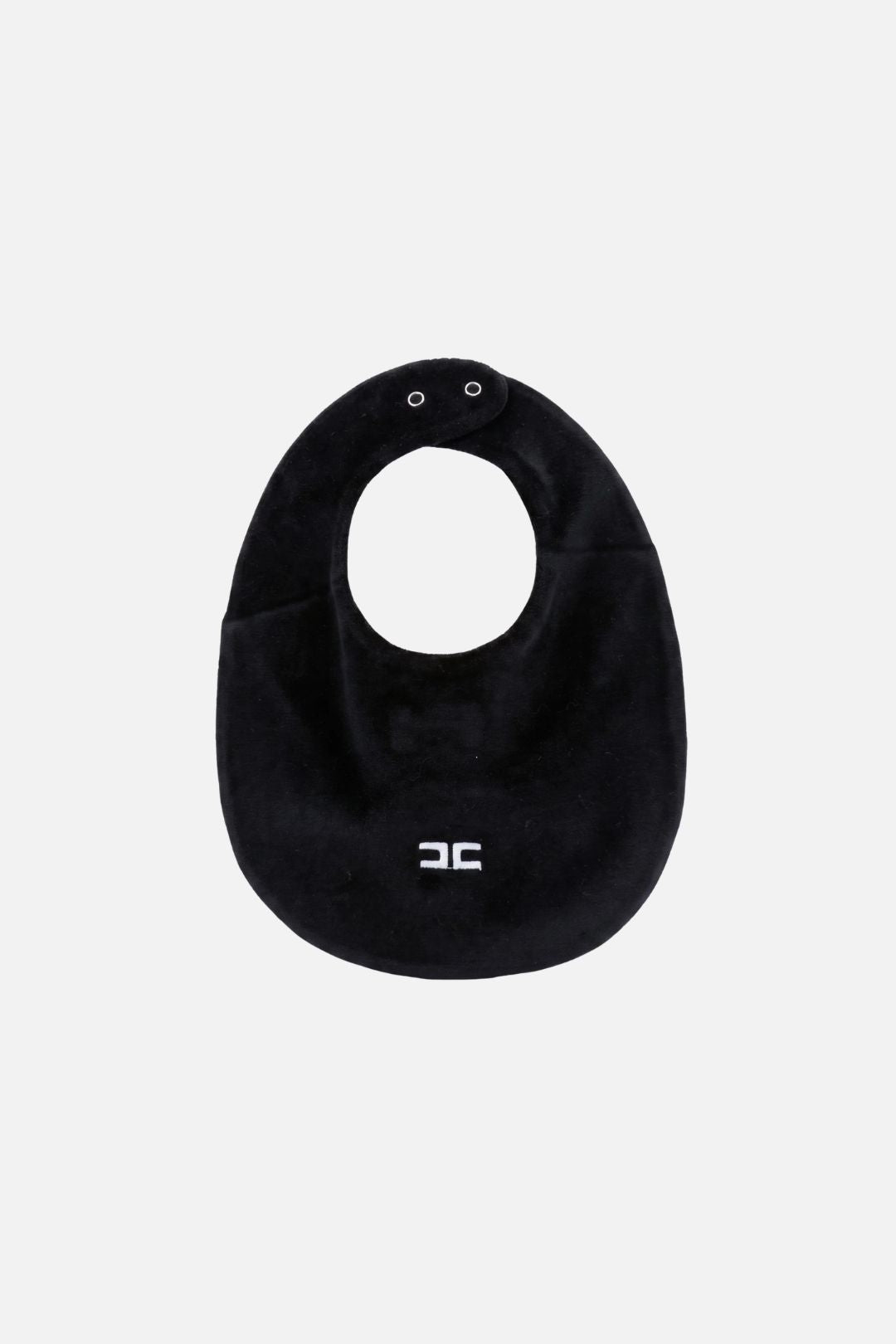 Elisabetta Franchi Bambina Bavetta Nera con Logo a Contrasto ENBA0750CI025.N100