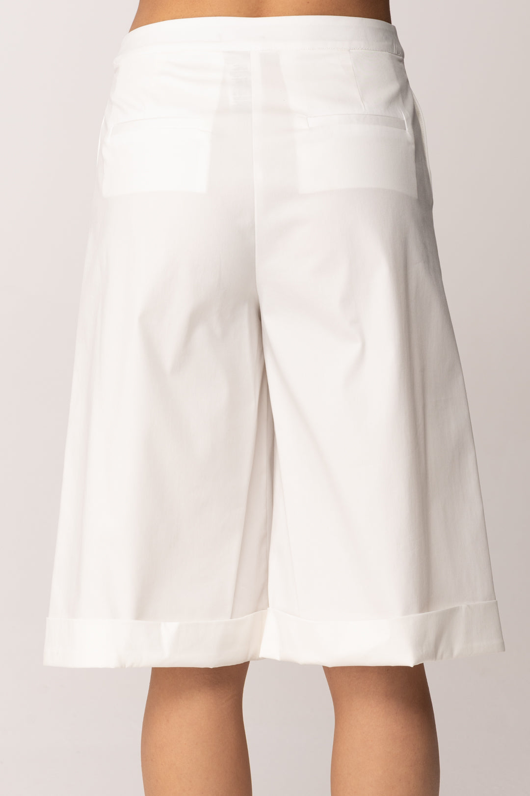 Hanita Bermuda Ampi con Risvolto H.P1658.4573 PANNA