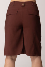 Patrizia Pepe Bermuda con Cinturino 2P1773 A573 WOOD BROWN