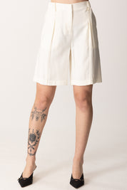 Patrizia Pepe Bermuda con Pinces 2P1661 A573 BIANCO