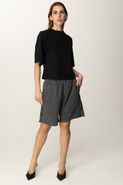 Pinko Bermuda con Stampa 104619 A2CV GRIGIO-GABBIANO SCURO