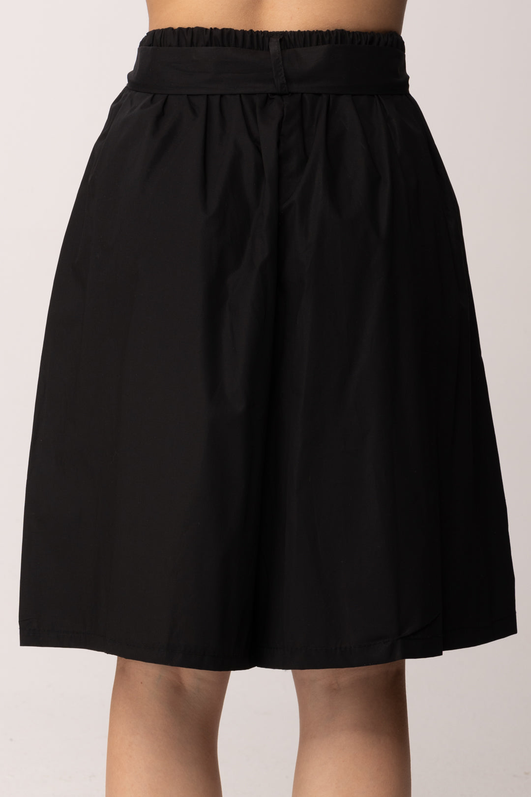 Khloe Femme Bermuda In Cotone con Cintura 25455 NERO