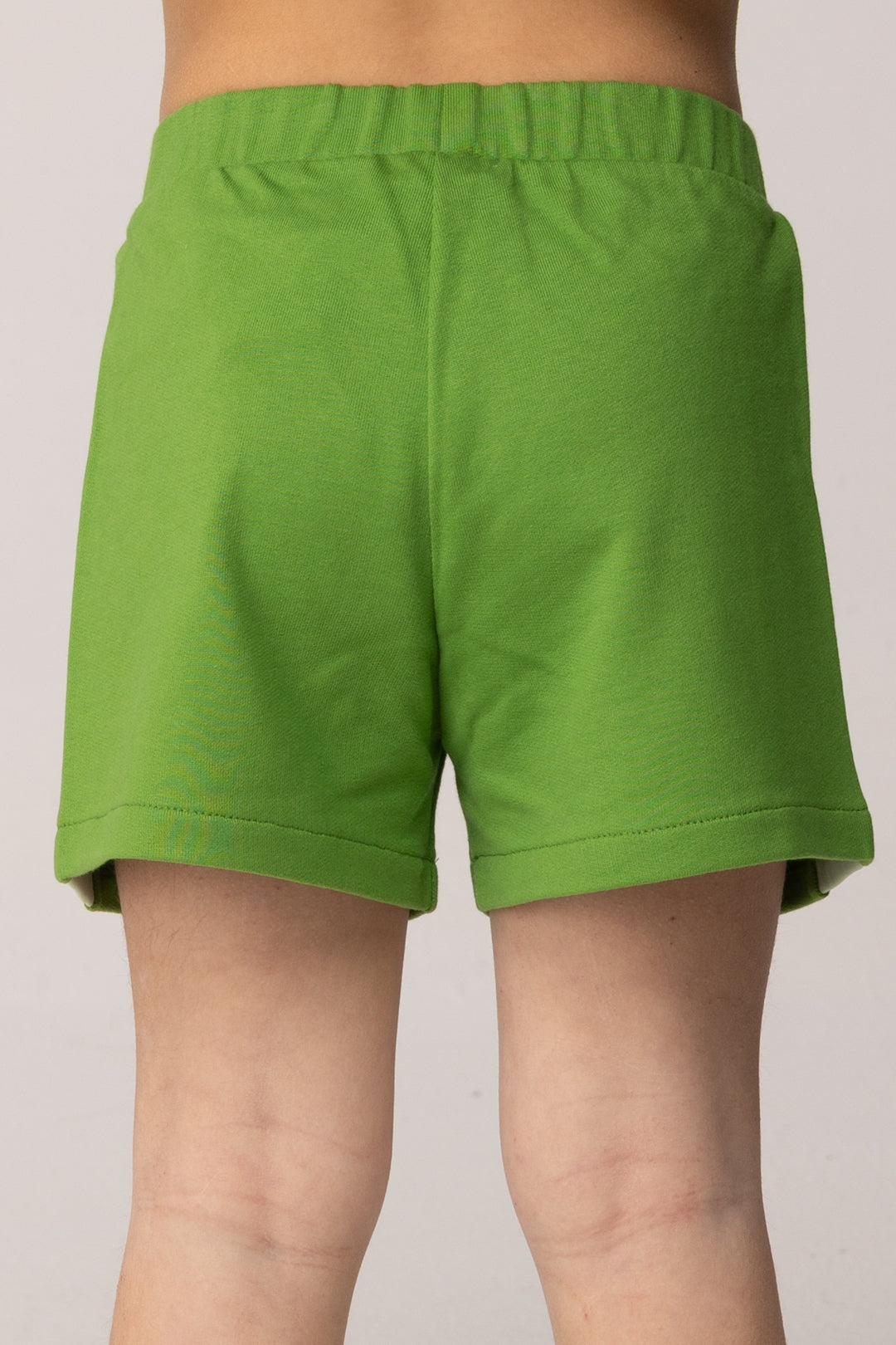 Elisabetta Franchi Bambina Bermuda In Felpa con Bande a Contrasto In Organza EGBE0310FF002.1067