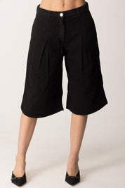 Pinko Bermuda In Jeans con Pinces 105245 A2M8 NERO LIMOUSINE