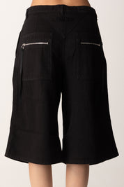 Pinko Bermuda In Jeans con Pinces 105245 A2M8 NERO LIMOUSINE