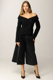 Pinko Bermuda In Velluto a Coste MARRONE LIQUIRIZIA