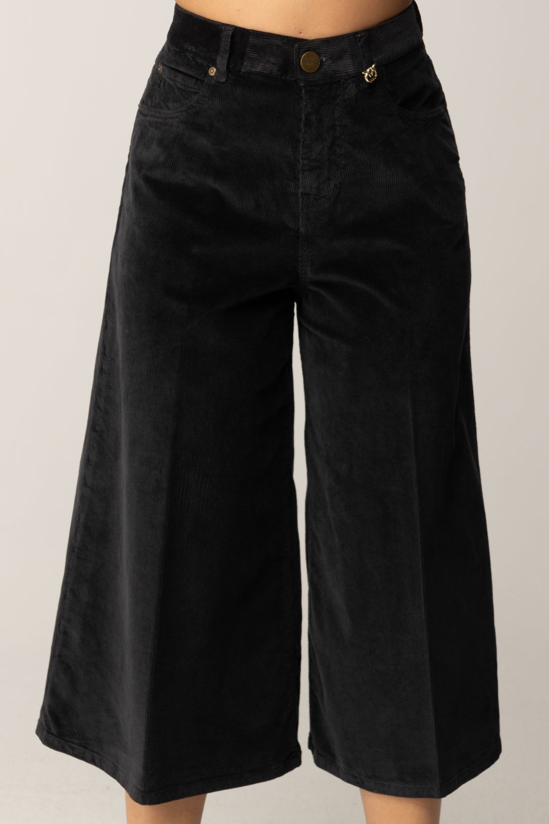 Pinko Bermuda In Velluto a Coste MARRONE LIQUIRIZIA