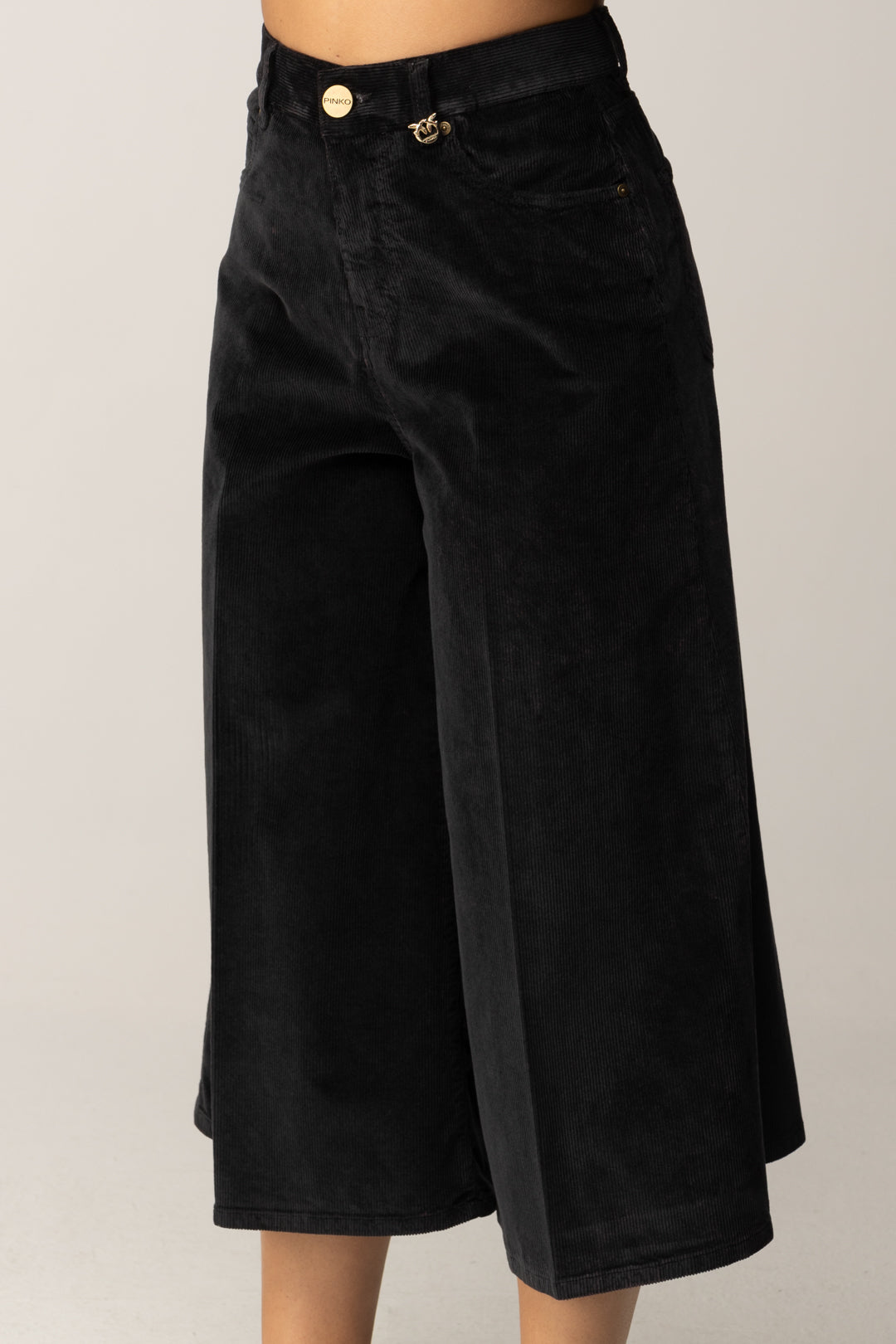 Pinko Bermuda In Velluto a Coste MARRONE LIQUIRIZIA