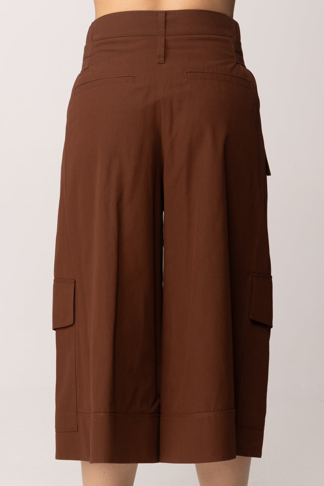 Pinko Bermuda Lunghi Fluidi In Cotone con Cintura 106152 A2ER L78