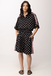 Khloe Femme Bermuda Stampa Pois 26188 NERO/FUXIA