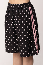 Khloe Femme Bermuda Stampa Pois 26188 NERO/FUXIA