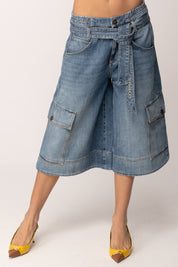 Pinko Bermudai N Jeans 5 Tasche con Fusciacca 106269 A323 PJO