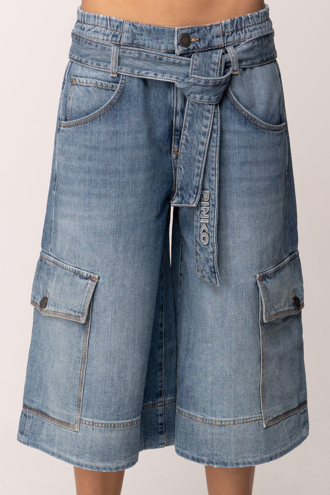 Pinko Bermudai N Jeans 5 Tasche con Fusciacca 106269 A323 PJO