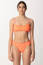 Me Fui Bikini a Top In Ciniglia con Slip Fisso MF24-0032FX FUXIA