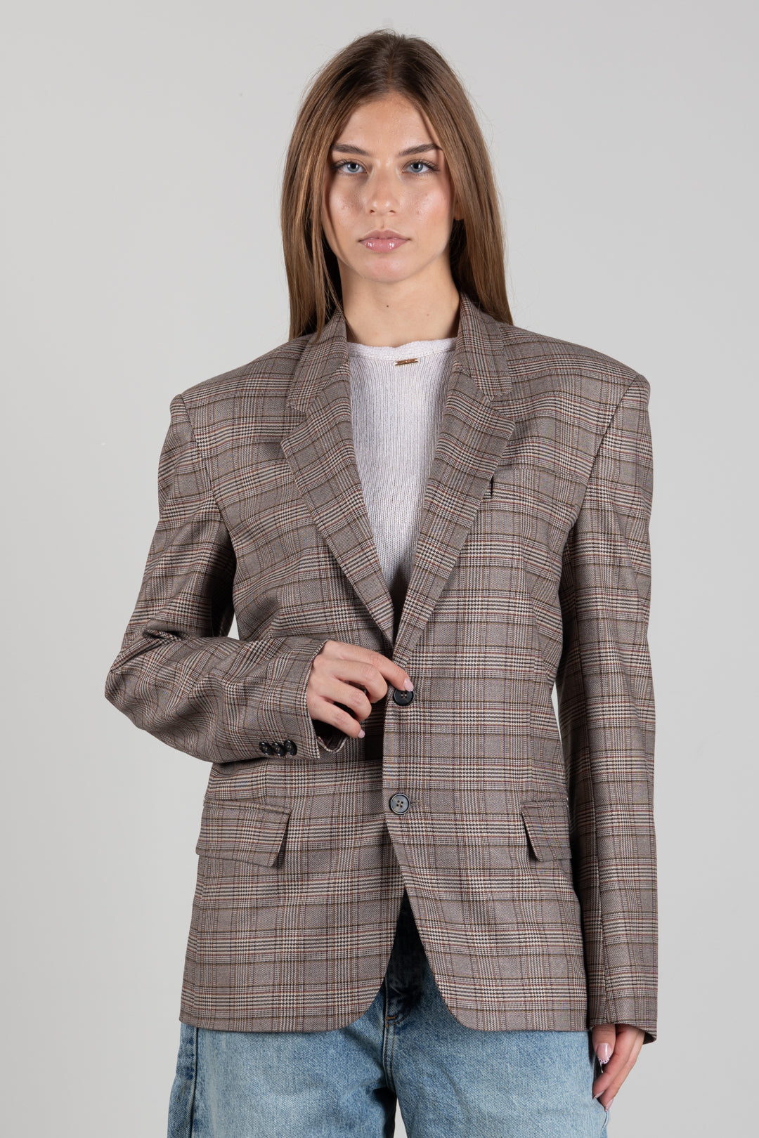 Aniye By Blazer Cleo Oversize In Check Monopetto 181041 GALLES :AI26