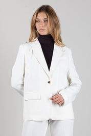 Twin-set Blazer con Bottone a Cuore 262TP2044 MADREPERLA