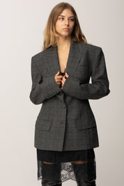 Aniye By Blazer Daliah Stampa Check 181224 STONE CHECK