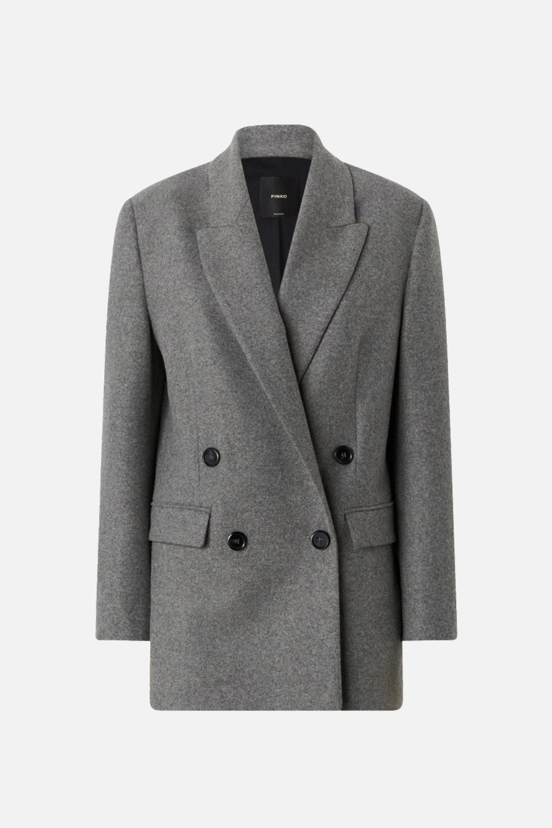 Pinko Blazer Doppiopetto Amora con Revers a Lancia 106099 A2ZU I76