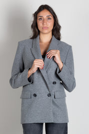 Pinko Blazer Doppiopetto Amora con Revers a Lancia 106099 A2ZU I76